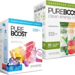 Pureboost Clean Energy and Superfoods Bundle. 60 Stick Packs Boosted with B12, Vitamin C and More. Fruity Combo Pack + Superfoods Combo Pack which Includes 7 Organic Superfoods + Apple Cider Vinegar