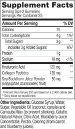 OLLY Glowing Skin Collagen Gummy, Hydrated, Youthful Skin, Hyaluronic Acid, Sea Buckthorn, Chewable Supplement, Berry, 25 Day Supply - 50 Count - Image 6