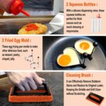 38PCS Griddle Accessories Kit, Professional Grill Tools Set for Outdoor Barbecue, Stainless Steel Griddle Spatula Set with Tongs, Smash Burger Press, Carry Bag, Perfect Grilling Gifts - Image 7