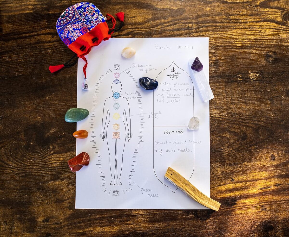 Reiki Distant Session Chakra Healing Board | Physical Printed 8.5" x 11" inches Crystal Healing Meditation Pack of 50 - Image 2