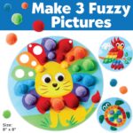 Creativity for Kids Pom Pom Pictures: Animals - Preschool Learning Activities, Sensory Toys for Toddlers, Toddler Arts and Crafts for Ages 3-5+ - Image 2