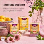 Yogi Tea Immune Support Tea Variety Pack - 16 Tea Bags per Pack (3 Packs) - Immunity Support Tea Sampler Set - Sweet Lemon Everyday Immune Tea, Honey Chai Turmeric Vitality Tea & More - Image 5