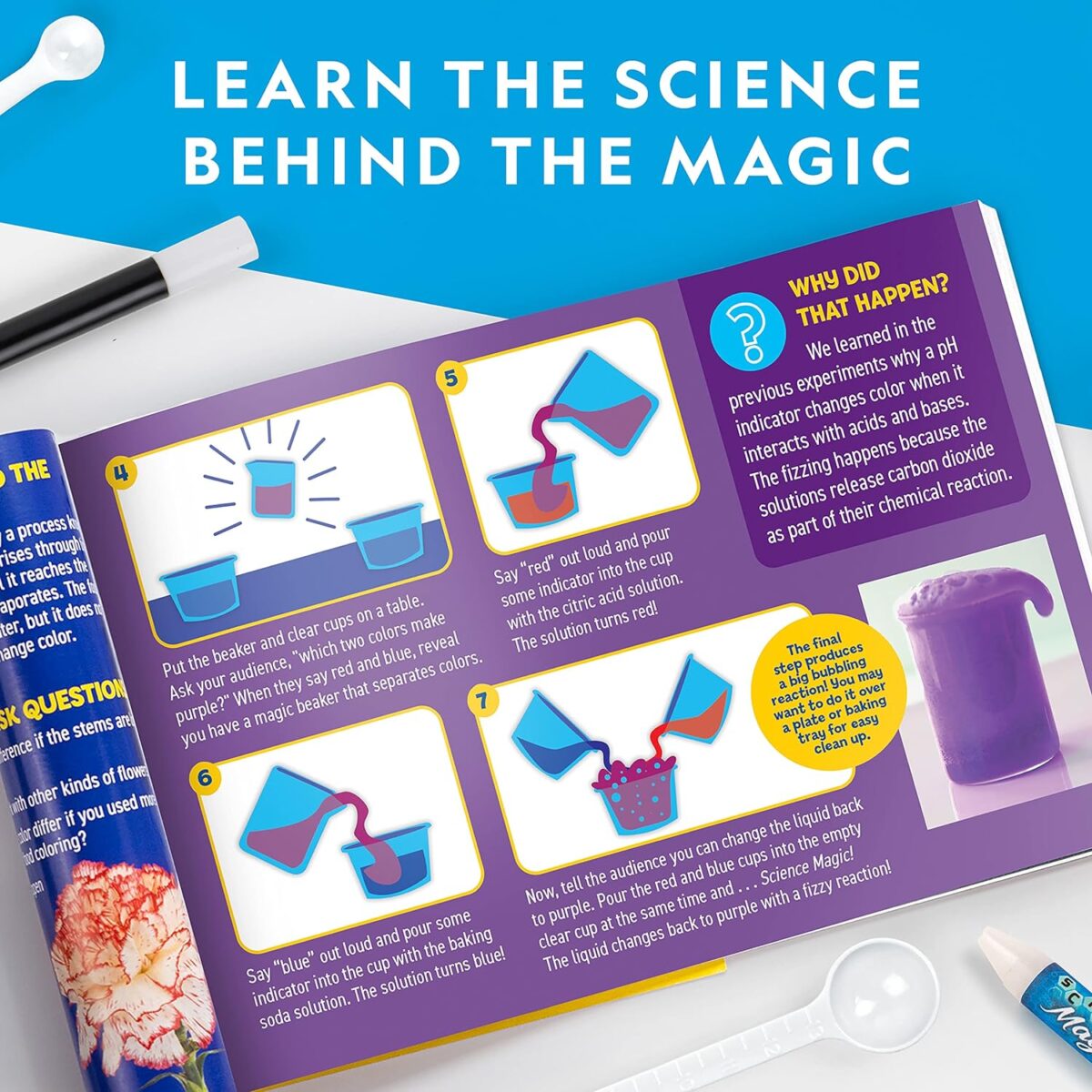 NATIONAL GEOGRAPHIC Magic Chemistry Set - Science Kit for Kids with 10 Amazing Magic Tricks, STEM Projects and Science Experiments, Science Toys, Great Gift for Boys and Girls 8-12 (Amazon Exclusive) - Image 6