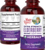 MaryRuth Organics Elderberry Syrup Extra Strength, USDA Organic Elderberry, Sugar Free Adults & Kids Immune Support Supplement for Ages 1+, Clean Label Project Verified®, Vegan, Gluten Free, 2 Fl Oz - Image 9