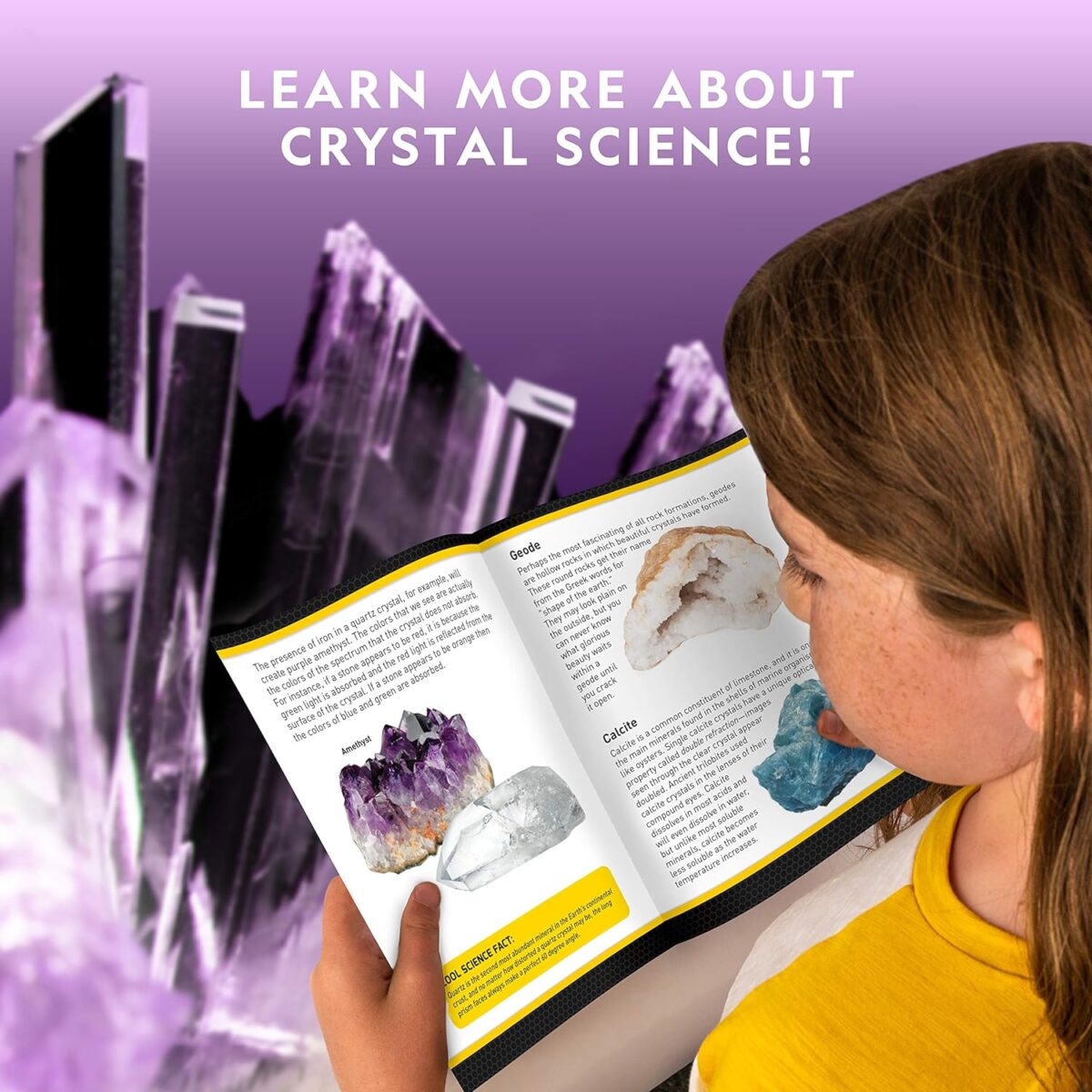 NATIONAL GEOGRAPHIC Mega Crystal Growing Kit for Kids- Grow 6 Crystals with Light-Up Stand, Science Gifts for Kids 8-12, Crystal Making Experiment, Science Kit for Girls and Boys (Amazon Exclusive) - Image 6