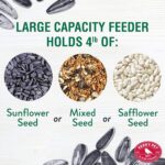 Perky-Pet 334-1SR Squirrel-Be-Gone Max Large Wild Bird Feeder with Flexports, Squirrel Proof Bird Feeder with Weight-Activated Perches - 4LB Seed Capacity - Image 4