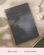 Kunitsa Co. Fitness Journal for Women - Track Workouts, Meals, and Weight Loss, Undated, Fits 120 Workouts, Dusty Blue, 6 x 8.5 Inches - Image 3