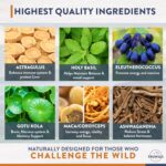 TruWild Adaptogen Blend with Cordyceps Maca Ashwagandha - Full Spectrum Mushroom Blend for Daily Support and Function, All Natural Formula with 7 Key Ingredients, 60 Capsules - Image 5