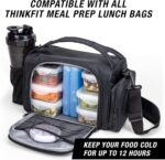 ThinkFit Meal Prep Containers, BPA Free - Airtight Food Storage Containers Best for Meal Prepping & Portion Control - Reusable, Stackable, Microwavable, Dishwasher & Freezer Safe (6 Piece Set) - Image 7