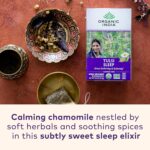 ORGANIC INDIA Tulsi Sleep Herbal Tea - Holy Basil, Ashwagandha, Chamomile, Night Time Tea for Bedtime, Stress Relieving & Relaxing, Immune Support, USDA Certified Organic - 18 Infusion Bags, 3 Pack - Image 2