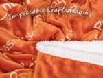 Chanasya Premium Sympathy Warm Hugs Gift Throw Blanket - Healing Gift Cancer Chemo Survivor Get Well Caring Gifts - Comfort Gift Blanket for Love Support Strength -Women Men Friend Grandma - Orange - Image 6