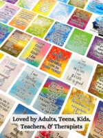 Positive Affirmation Cards - 54 Affirmations, 150+ Inspirational Questions - Beautifully designed with Storage Case, Daily Self Care Kit & Mindfulness Gift for Kids, Teens, Men & Women - Image 2