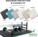 Gym Flooring Set - Interlocking EVA Soft Foam Floor Mat, 18 Pieces Puzzle Rubber Tiles Protective Ground Surface Protection, Play Workout Exercise Mats Underlay Matting Sports Pool Home Fitness Garage - Image 4