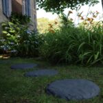 Ei Circular 15.5” Stepping Stones with Ground Stakes - Home or Garden Step Stones for Outdoor Walkway or Pathway Pavers - Resin Material (4, Beige Limestone) - Image 5