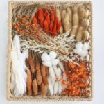DIY Natural Dried Flower Set, Orange Bulk Stemmed Dried Flowers, Handmade Dried Flowers, Door Hanging Wreaths, Hair Accessories, Gift Wrap, Personalised Dried Flower Arrangements (Orange) - Image 3