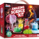 Klever Kits Amazing Science Kits- 85+ Experiments Educational Toys, STEM Activities with Erupting Volcano and Growing Crystal Tree for Kids Aged 6 7 8+