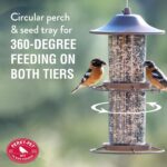 Perky-Pet 325SCOMBO-1SR Large 2-Tier Outdoor Panorama Wild Bird Feeder with Hanging Hook - 4.5 lb Seed Capacity - Image 5