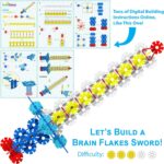 Brain Flakes 500 Piece Set, Ages 3+, Interlocking Plastic Disc Toy for Creative Building, Educational STEM Learning, Construction Block Play for Kids, Teens, Adults, Boys, and Girls - Image 7