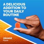 Emergen-C Immune+ Immune Gummies, Vitamin D plus 750 mg Vitamin C, Immune Support Dietary Supplement, Caffeine Free, Gluten Free, Super Orange Flavor - 45 Count - Image 5