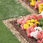 Collections Etc Outdoor Stone Landscape, Garden Border Path Mats, 12" L x 4" W - Set of 4 - Image 4