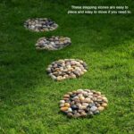 6 PCS River Rock Stepping Stones Outdoor, 9 Inch Round Pavers Pebbles Polished Gravel for Garden Walkway - Image 3