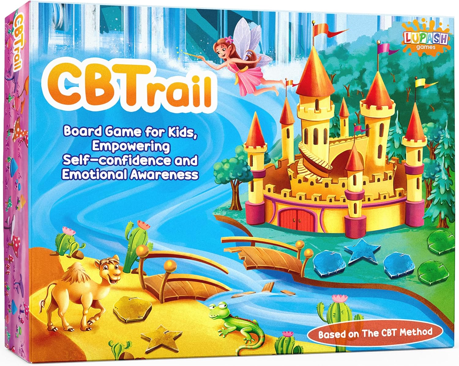 91elchkXwUL._AC_SL1500_.jpg CBTrail Therapy Game for Kids - CBT Emotional Game to Develop Social Skills and Emotional Intelligence - Recovery Board Game for Counselors, Anger, Occupational and Group Therapy, ADHD, and Autism - Image 1