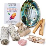 Perfect Unity Smudging Kit - 2 White Sage Smudge Sticks + 2 Palo Santo Sticks + Abalone Shell Bowl + Rose Quartz Crystal | Healing Incense for Cleansing, Blessing, Protection, Meditation
