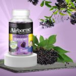 Airborne Elderberry + Zinc & Vitamin C Gummies For Adults, Immune Support Vitamin D & Zinc Gummies With Powerful Antioxidant Vitamins C D & E - 50 Gummies, Elderberry Flavor - Image 10