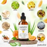 PURA D'OR 20% Vitamin C Serum 4 Oz - Lightweight Maximum Strength Formula - Retinol, Hyaluronic Acid, Ferulic Acid - Professional Grade Treatment For Face & Eyes, Wrinkles - Men & Women - Image 3