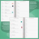 PLANBERRY Weekly Planner – Undated Life Organizer & Budget Planner – Time Management, Goal Setting, to-Do List, Work-Life Balance & Habit Tracker – 6.1″ x 8.1″ (Green Pastures) - Image 5
