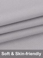 Men's Dry Fit Moisture Wicking 3 & 5 Pack Tech Performance Mesh Quick Dry Active Athletic Crew T Shirts - Image 4