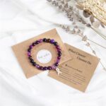 Cancer Care Gifts for women,Natural Stone Healing Crystal Bracelets Encouragement Gifts for Women Man Girls Best Friend Sister - Image 2