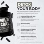 Wild Foods Activated Charcoal Capsules | 100% Organic Coconut Shells Active Tablets for Bloating & Hangover | Lab Tested & Non-GMO Detox Pills | Made in USA (120 Capsules) - Image 2