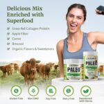 Paleo Perfection Vanilla Banana Grass Fed Beef Collagen Protein Powder with Stevia - Paleo, Keto, SCD, AIP Protein Powder with Apple Fiber, Carrot & Broccoli - 300g Protein Powder & Superfood Blend - Image 5