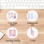 2025-2026 Monthly Large Planner- Daily, Weekly & Monthly Organizer with 3 Pens & Stickers - Progress Not Perfection, January 2025 to June 2026, Stylish & Durable - Image 6