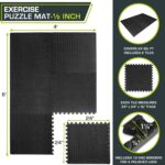 ProsourceFit Puzzle Exercise Mat ½ in, EVA Interlocking Foam Floor Tiles for Home Gym, Mat for Home Workout Equipment, Floor Padding for Kids, Grey, 24 in x 24 in x ½ in, 144 Sq Ft - 36 Tiles - Image 2