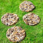 6 PCS River Rock Stepping Stones Outdoor, 9 Inch Round Pavers Pebbles Polished Gravel for Garden Walkway - Image 8