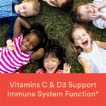 SmartyPants Kids Multivitamin Gummies: Omega 3 Fish Oil (EPA/DHA), Vitamin D3, C, Vitamin B12, B6, A, K & Zinc for Immune Support, Biotin, Gluten Free, Three Fruit Flavors, 120 Count (30 Day Supply) - Image 2