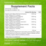 Organic 10-in-1 Mushroom Supplement 8,000mg Per Serving, 240 Capsules – Lions Mane, Turkey Tail, Reishi, Cordyceps & More Mushroom Complex – Immune, Energy & Nootropic Brain Support – Non-GMO - Image 2