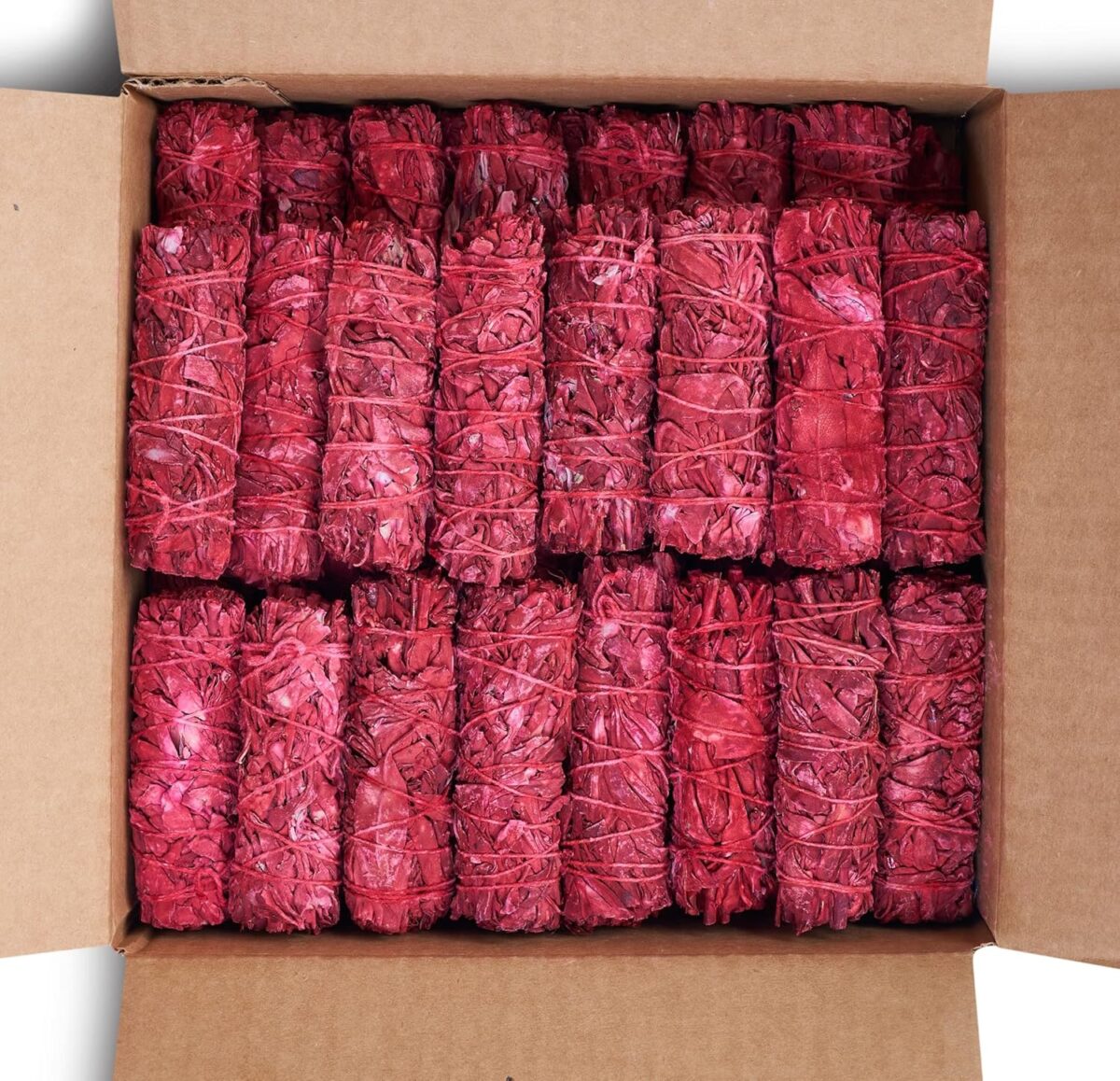 Dragon's Blood Sage Smudge Sticks for Cleansing House, Meditation, Yoga, Negative Energy Cleanse | 4 Inch Dragon Blood Sage Bundles (6) - Image 1