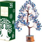Lapis Lazuli Chakra Tree of Life, Crystal Tree of Life - Handmade Gemstone Tree, Feng Shui Tree, Crystal Decoration, Artificial Tree, Spiritual Gifts, Money Tree Bonsai, Stone Tree, Healing Crystals