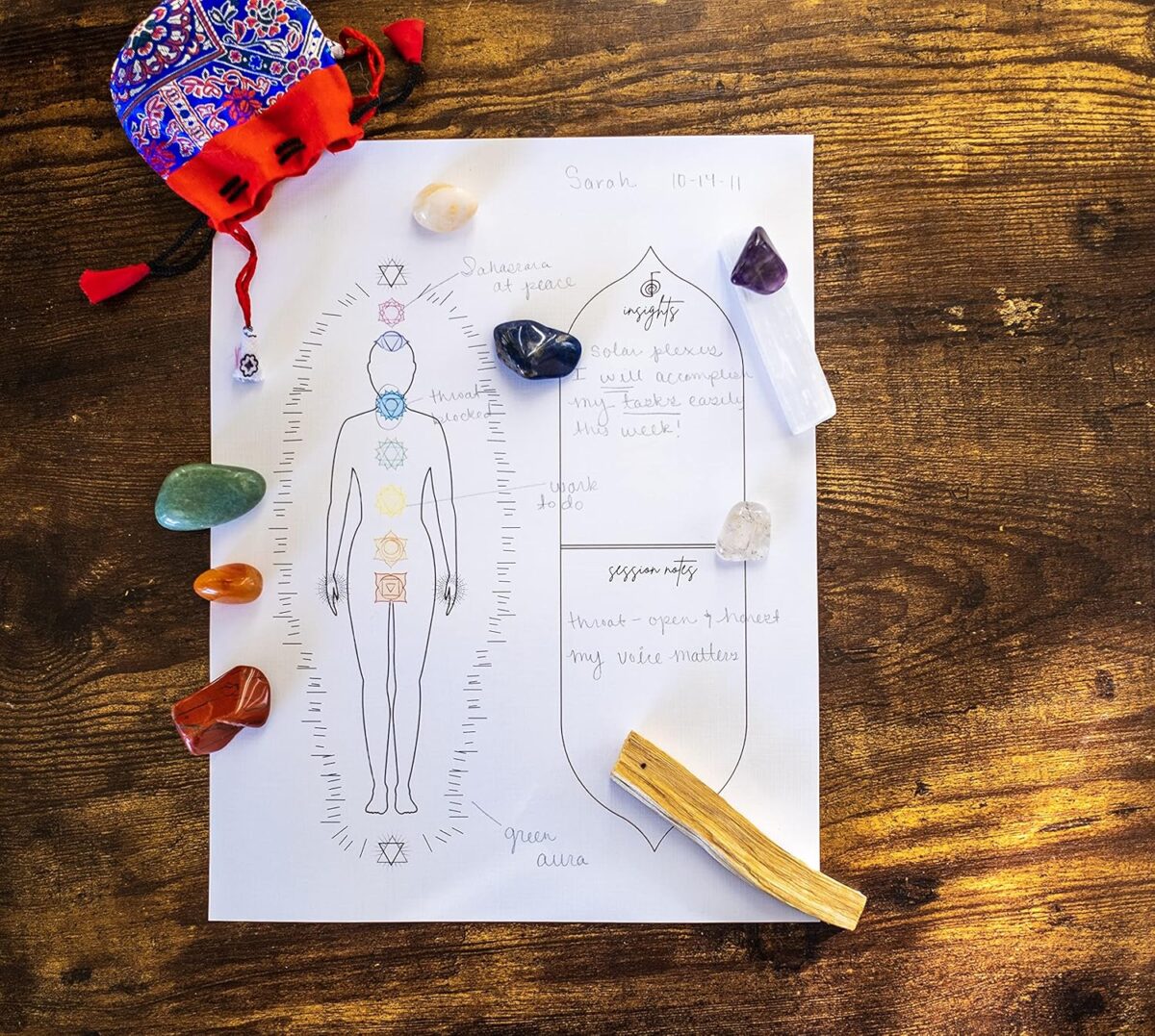 Reiki Distant Session Chakra Healing Board | Physical Printed 8.5" x 11" inches Crystal Healing Meditation Pack of 50 - Image 4