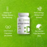 DEAL SUPPLEMENT Ginkgo Biloba 500mg Per Serving, 240 Capsules, 4 Month Supply – Grown in Northern Asia – Extra Strength, Promotes Brain Function - Image 4