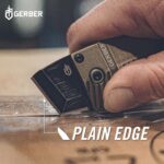 Gerber Gear Key Note Pocket Knife, 1" Plain Edge Box Cutter EDC Keychain Pocket Knife for Everyday Carry, Black - Image 5